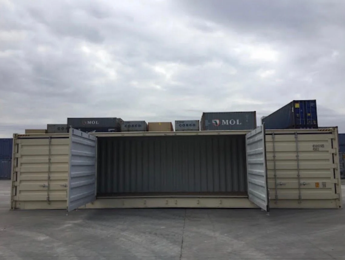 Contenedor 40 Pies HC Open Side (12m) – Altura Extra – Blanco – Usado Grado A - Imagen 2