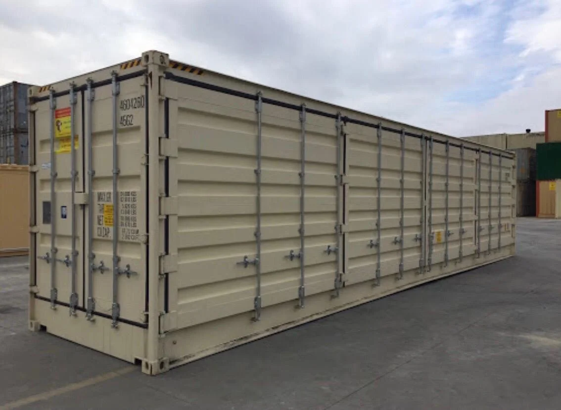 Contenedor 40 Pies HC Open Side (12m) – Altura Extra – Blanco – Usado Grado A - Imagen 4