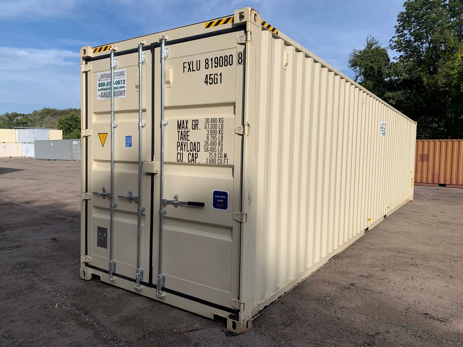 Contenedor 40 Pies High Cube Open Side – Lado Abierto – Gris – Usado Grado A - Imagen 4